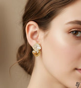 Fancy Beautiful China Silver Zircon Crush Studs For Her😍