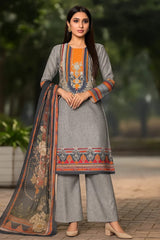 STUFF TEXTURE SWISS LAWN DIGITAL PRINTED SHIRT WITH DIGITAL PRINTED FLAPPER AND 2.5 METER MUNAR RUPATTA