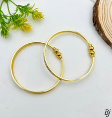 Fancy Beautiful Gold Plated 2 Peice Indian Stones Bangles For Her😍
