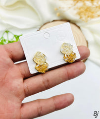 Fancy Beautiful China Silver Zircon Crush Studs For Her😍