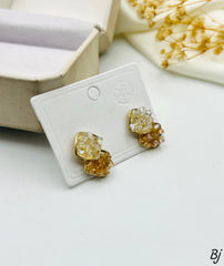 Fancy Beautiful China Silver Zircon Crush Studs For Her😍