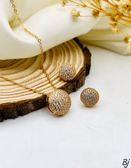 Fancy Beautiful Design Zircon Work Locket Set For Her😍😍