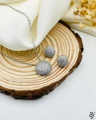 Fancy Beautiful Design Zircon Work Locket Set For Her😍😍
