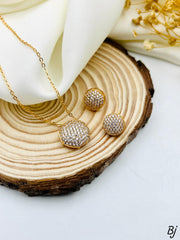 Fancy Beautiful Design Zircon Work Locket Set For Her😍😍