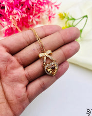 Fancy Beautiful Gold Plated Micro Zircon Work Pendants For Her😍😍
