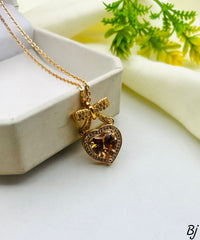 Fancy Beautiful Gold Plated Micro Zircon Work Pendants For Her😍😍