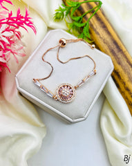 Fancy Beautiful Gold Plated Zircon Up Down Hand Bracelets For Her😍😍