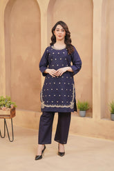 2 piece Cotton Embroidered Suiting
