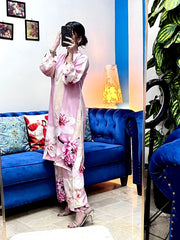 2 Piece Swiss Lawn Digital Printed Suit