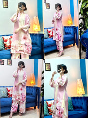 2 Piece Swiss Lawn Digital Printed Suit