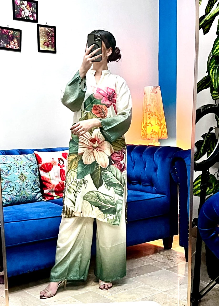 2 Piece Swiss Lawn Digital Printed Suit