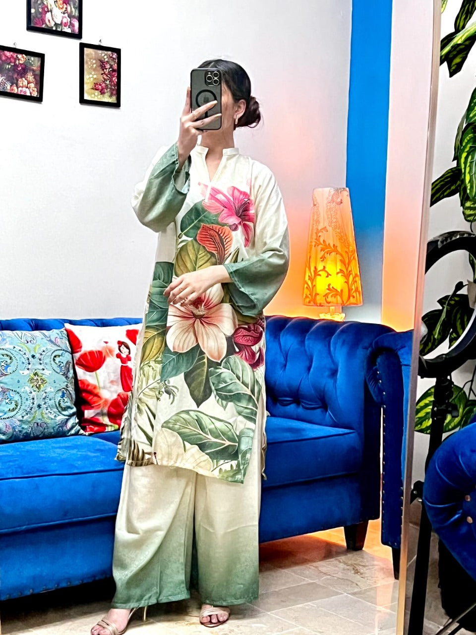 2 Piece Swiss Lawn Digital Printed Suit